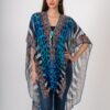 CHR01, 100 %viscose, one size, blue/ Tiger