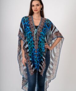 Chronas Accessories - εισαγωγική εταιρεία|CHR01, 100 %viscose, one size, blue/ Tiger